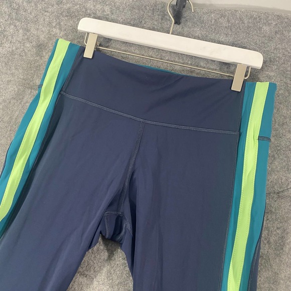 Athleta Blue and Green High-Waisted Leggings - Picture 6 of 16